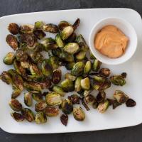 Roasted Brussels Sprouts with Smoky Aioli_image