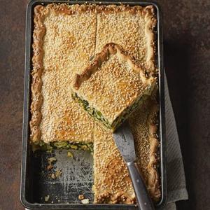 Spinach, cheese & onion rice torte_image