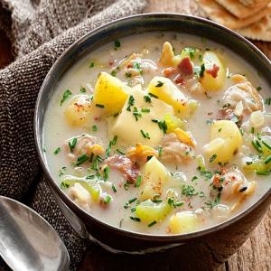 Low-Fat Clam Chowder image