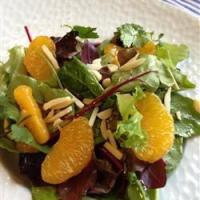 Orange Almond Mixed Green Salad_image