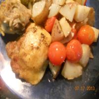Greek Baked Chicken Thighs image