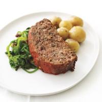 Buffalo Meatloaf with Spinach and Roasted Baby Potatoes image