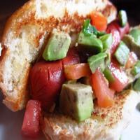 Chilean-Style Hot Dogs With Avocado-Chili Relish image