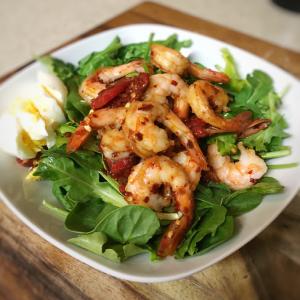 Warm Shrimp Spinach Salad Recipe image