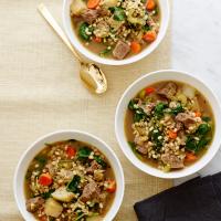 Spinach, Lamb, and Leek Slow Cooker Stew_image