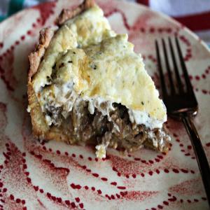 Cajun Pork and Beef Pie with Savory Cream Cheese Topping_image