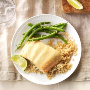 Green Curry Salmon with Green Beans_image