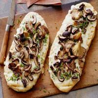 Grilled Mushroom Flatbread with Truffled Pecorino image