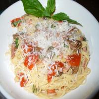 Angel Hair Pasta With Prosciutto and Wild Mushrooms_image