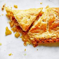 Toffee apple turnover puff pie_image