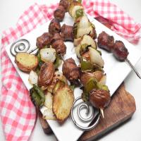 Sausage and Bell Pepper Kebabs image