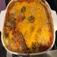 Cheesy Vegetable Casserole with Eggplant image