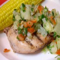 Grilled Chicken With Pineapple Relish (Low Fat) image