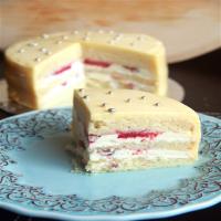 Lemon White chocolate Strawberry Layer Cake Recipe - (4.5/5) image
