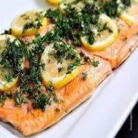 Grilled Salmon Mediterranean Style image