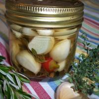 Quick Pickled Garlic with Mediterranean Flavors image