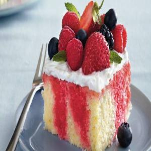 Spring Berry Poke Cake image