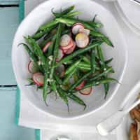 Green beans & radishes with shallot dressing image
