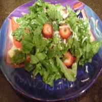 Easy Strawberry Romaine Salad with Almonds image