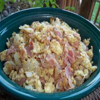 Ham and Eggs With Parmesan image