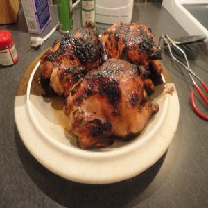 Honey Ginger Cornish Game Hens Grilled With Cranberry Strawberry image