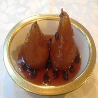 Poached Pears in Brandy Ginger Syrup image