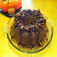 Pumpkin Cake with Cranberry and Pecan Glaze_image