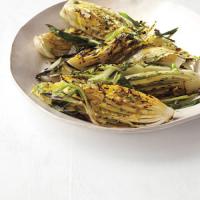 Grilled Napa Cabbage with Chinese Mustard Glaze and Scallions image