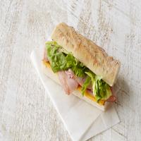 Ham and Cheddar Baguette Sandwich_image
