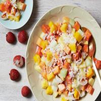 Balinese Fruit Salad with Lychee and Coconut Milk image