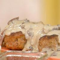 Veal and Sage Meatloaf with Gorgonzola Gravy and Smashed Potatoes with Prosciutto and Cheese image