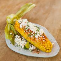 Corn on the Cob with Chilies, Queso Fresco and Lime Butter image