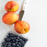 Grilled Nectarines with Blueberries image