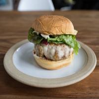 Thanksgiving Turkey Burger With Cranberry-Mayo_image