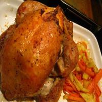 Roast Chicken with Young Potatoes & Carrots_image