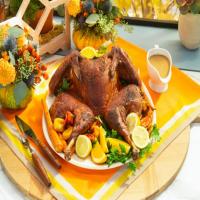 Sweet and Spicy Smoked Turkey with Smoked Gravy image