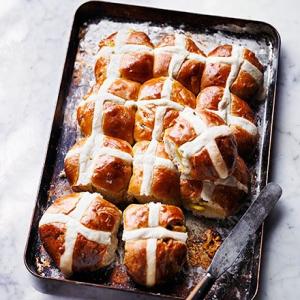 Lemon & marzipan hot cross buns image