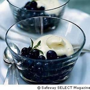 Lemon Sabayon with Sugared Blueberries_image