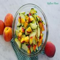 Peach Cucumber Salad with Basil Vinaigrette Recipe_image