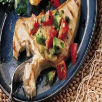 Grilled Halibut with Tomato-Avocado Salsa_image