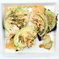 Grilled Cabbage Wedges with Spicy Lime Dressing Recipe - (4.6/5) image