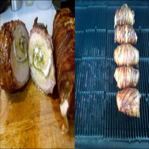 Bacon Wrapped Chicken Breasts Stuffed With Prosciutto and Smoked_image