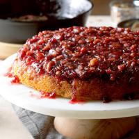 Cranberry Pecan Upside-Down Cake_image