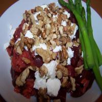 Beet Risotto With Goat Cheese and Walnuts image