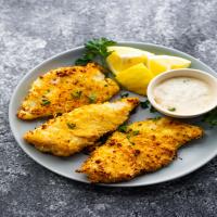 Crispy Air Fryer Fish (lemon parmesan breading!)_image