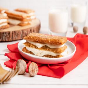 Reduced-Sugar Phyllo Napoleons with Eggnog Cream_image
