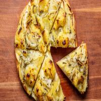 Easy Vegan Pan Pizza With Potato, Onion, and Rosemary Recipe_image