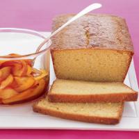 Cornmeal Loaf Cake With Nectarines image