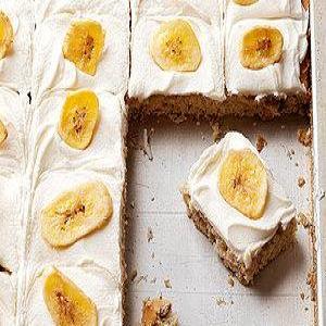 Banana Bars with Butter-Rum Frosting_image