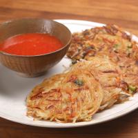 Rice Noodle Pancakes With Chili Sauce Recipe by Tasty_image